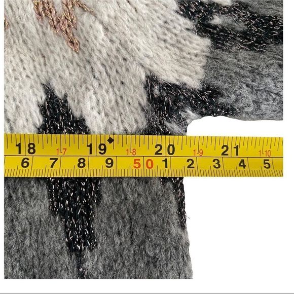 NWT Culture Wool Blend Knit Long Sleeve Sweater Size Small Grey - Picture 6 of 8